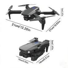 El dron está equipado con cámaras duales de alta definición, diseño plegable, posicionamiento de flujo óptico, dron de fotografía aérea de nivel de entrada, uso en exteriores, fácil de volar, regalo de vacaciones perfecto, dron adecuado para principiantes.