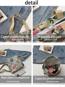 1pc Commuter Tote Bag Women's Fresh And Simple Japanese Style All-Match Shoulder Bag Student Handbag Large Capacity Canvas Handbag - Fashion Shoulder Handbag, Large Capacity Canvas Bag Commuter Tote Bag Shoulder Bag Two Sizes. Easy To Maintain, Open Design, Perfect For Office, School And Daily Multi-Purpose Use. Work. Holiday Gift Birthday Gift. Travel Business Trip