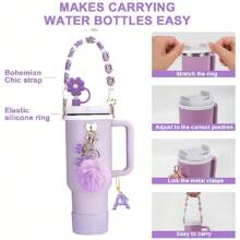 Accesorios de decoración de la Copa , Tapa de pajita de 8-9 mm, Botas de silicona compatibles con vasos de 30 y 40 onzas de la Cup, regalo de Navidad para niñas, regalo DIY creativo, decoración de Acción de Gracias, decoración de regalo para amigos, decoración de fiesta de Navidad, accesorios , vaso de Navidad, útiles escolares