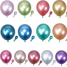 Metallic Latex Balloon Balloon 50 Units - Size 12 Different Colors - Pink - View 5