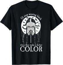 1 Pack Men's T-Shirt Dejaré de vestir de negro cuando hagan un color más oscuro Meme Premium Camiseta de hombre - Negro - Ver 1