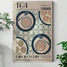 Tea Print Kitchen Poster Kitchen Print Modern Kitchen Decor Retro Poster Pop Art Kitchen Art Exhibit - Multicolor - View 1