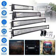 Heavy Duty Triple Row LED Front Bumper Light Bar – Ideal For Trucks, SUVs, And Off-Road Vehicles