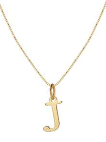 1pc Exquisite Stainless Steel Letter Pendant Necklace Suitable For Women Initials To Wear Daily Jewelry Gift - Yellow Gold - View 20