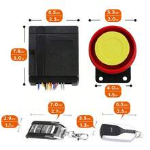 DC12V Motorcycle Anti-Theft Alarm Security System Remote Control Engine Start Bike Anti-Hijacking Cutting Off Remote Engine Start Arming Disarming - A - Ver 9