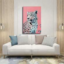 1 Pack Funky Pink Cheetah Print Posters Leopard Print Preppy Posters Modernist Cheetah Decorative Wall Art, IndoorOutdoor Use For Bedroom, Kitchen, Dorm, Classroom, Dining Room, Perfect Gift For Modern/Classic/Art Deco Style,No Frame