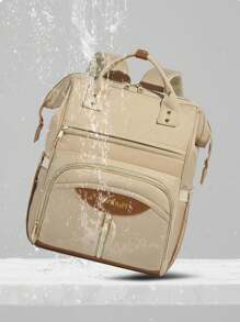 1pc Solid Color Spacious Multi-Layer Fashion Minimalist Mummy Backpack, Versatile And Portable, Great For Halloween, Thanksgiving, Christmas Gift