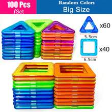 Christmas Decoration Large Size STEM Toys, Learning Education Constructor Set, Magnet Toys, Birthday Gifts, Magnet Bricks Easter Gifts, Designer Constructor Set Toy Building Blocks,Random Color School, Student,Stationery,School Supplies School Supplies