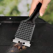 1 pièce Brosse de nettoyage pour grille de barbecue en fil d'acier