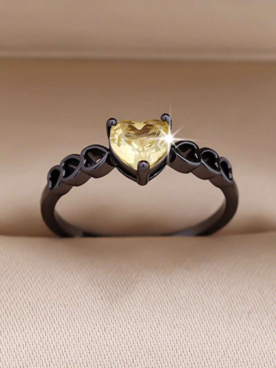 1 件心形戒指，适合重要场合