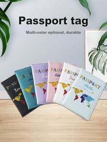 Dompet Paspor Kulit PU Kustom dengan Penutup Magnet, Sampul Paspor Ukiran Laser yang Dipersonalisasi, Aksesori Perjalanan untuk Pria dan Wanita - MultiWarna - View 2
