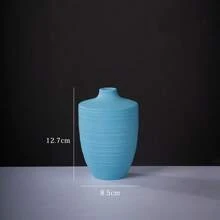 Creative Frosted Matte Unglazed Ceramic Vase European Style Simple Flower Arrangement Dried Flowers Living Room TV Cabinet Dining Table Home Decoration Ornaments Hydroponic Vase