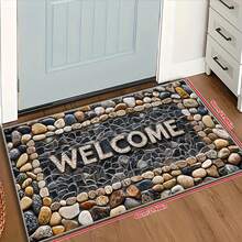 1pc Anti-Slip Doormat - Washable, Stone Pattern, Suitable For High Traffic Indoor And Outdoor Decor Outdoor Rug Door Mat Bathroom Decor Summer Carpet - Multicolor - View 11