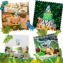 1pc Blue Dinosaur Numeral Candle, Cake Numeral Glitter Candle, Dinosaur Theme Birthday Party Jurassic Jungle Theme Cake Hat Anniversary Party Decor, Halloween, Ghost, Autumn, Holiday, Winter, Holiday, Festival, Room Decor, Gift, Birthday Candle, Birthday Decor, Happy Birthday, Cake Candle, Room Decor