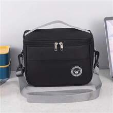 1 pezzo Nuova borsa termica con design senza mani e a prova di perdite, riutilizzabile, adatta per lavoro, campeggio, viaggi, con opzioni multiple per il trasporto, senza contatto con gli alimenti, per il ritorno a scuola, borsa da trasporto da esterno