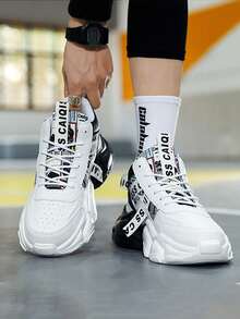 Men Sneakers - Black and White - View 4