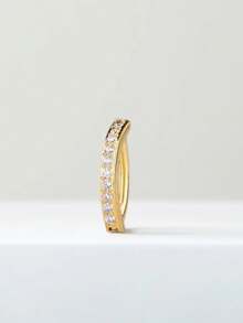 1/2/3pcs Fashionable Sexy Single Row Rhinestone Navel Ring, Women Belly Button Piercing Jewelry