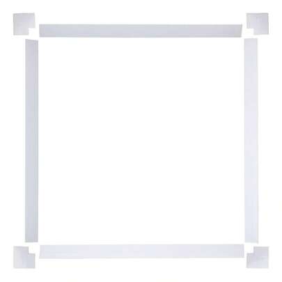 Kit Moldura Alçapão Forro PVC ou Dry Wall 60x60 BRANCO GELO