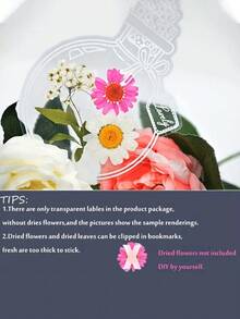 40pcsPVC Transparent Bookmark That Can Hold Real Dried Flowers And Butterflies, Hand Decorated Page Numbers, Suitable For Readers, Dried Flower Enthusiasts, Bookworms, DIY Gift, New Year's Gift(Does Not Include,School Supplies,Back To School - Multicolor - View 9