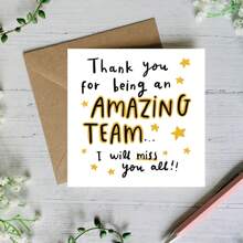 Thank You Card, Farewell Card, Birthday Card, Colleague Card, New Job Card, Funny Departure Card, Wish Colleague Good Luck Card, Colleague Friend Leaving And Starting Over