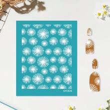 Clay Silk Screen Printing Stencils, Small Flower/Branch/Leaf Pattern, Polymer Screen For Handmade Crafts, Earring Making, Scrapbooking & Stamping - Multicolor - View 30