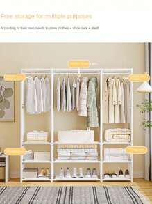 Portable Bookshelf With Fabric Cloth Cube Closet Storage Organizer Bookcase Living Room Study Room Bedroom Multifunctional Organizer