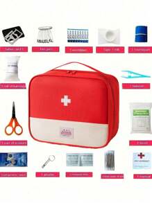 Kit de premiers soins médical portable pour la maison, les voyages et le camping. Sac de transport essentiel pour les premiers soins ! (sans médicaments inclus, seulement le sac !) Sac médical portable, trousse de premiers soins, organisateur de kits médicaux d'urgence pour l'extérieur et la maison, sac de stockage médical vide, sac de traumatisme de réponse pour les voyages, la maison, les fournitures de survie. Kit d'urgence, organisateur de stockage léger.