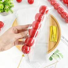 100/200/800pcs Clear Long Cellophane Bags Candy Lollipop Cookie Plastic Packaging Bag For Wedding Birthday Party Favor Decor Supplies