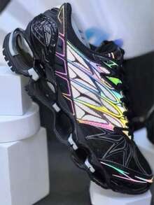 Promotion Tennis Wave Lotus Flower LS PRO 7 Chameleon Reflective Premium Soft Cushioning 12 Springs - PRO 7 黑色 - 查看 3