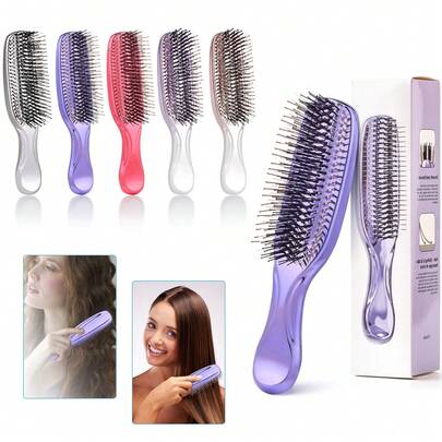 Hair Brush, Scalp Massager Comb, Detangling Brush - Glide Through Tangles With Ease - For Thinning ,Curly, Stright, Women, Men, Wet And Dry Hair