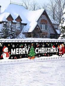 1 件大型圣诞快乐横幅，40*200 厘米涤纶红色圣诞户外横幅，圣诞装饰品 2024 适用于家居装饰圣诞节户外和室内悬挂装饰节日圣诞节假期派对装饰用品，圣诞节 - 彩色 - 查看 8