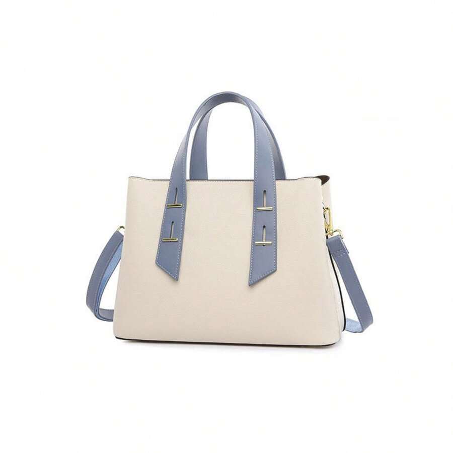 Women's Handbag Texture Fashion Hundred Commuter Bag Large Capacity Tote Shoulder Bag - White - View 1
