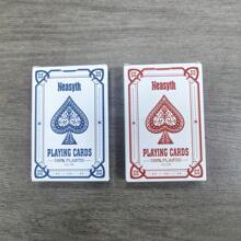 1 Juego (54 piezas) de Naipes de PVC de Alta Gama, Bridge; Juegos de Cartas Divertidos, Naipes de PVC de Alta Estética, Juegos de Mesa Cartas Mágicas, Cartas Gruesas Antideslizantes Impermeables y Antipliegue, Juegos de Cartas Divertidos, Fáciles de Barajar