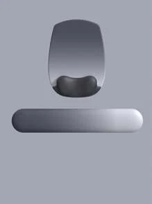 Mouse Pad With Wrist Rest, Comfortable Memory Foam Wrist Rest, Suitable For Computer Keyboard, Mouse Silicone Wrist Pad, Ergonomic Mouse Pad Set, Easy To Type And Relieve Pain, Simple And Thick Anti-Slip Computer Hand Pad