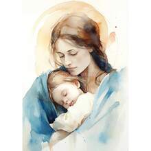 1pc Rellgion Jesus In Prayer Sheep Christian Child Bible Canvas Printing Wall Arts Picture For Living Room Decor Posters Optional Frame ,Wall Art With Frame - Multicolor - View 153