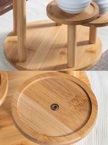 1 peça Suporte de Vaso de Flor para Mesa, Prateleira de Armazenamento de Madeira Sólida Triangular Criativa para Plantas Suculentas, Suporte de Exibição