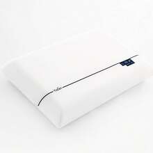 Almohada de espuma viscoelástica refrescante, almohada ventilada para cama, almohada de gel de tamaño estándar, para dormir de lado, boca arriba y boca abajo, soporte cómodo para verano (1 paquete, 10 cm de alto) - Blanco - Ver 1