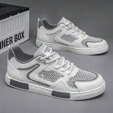 New Breathable Mesh Hollow Out Plus Size Men Shoes, Anti-Odor Cross-Border E-Commerce