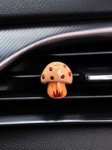 Car Interior Accessories With Cute Mushroom Decorations On The Air Vents Add Vitality To The Car Interior