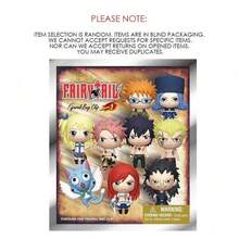 Crunchyroll 1 件 FAIRY TAIL 官方* 3D 动漫人物系列神秘散装袋可爱夹钥匙扣随机一个 Natsu 和 Gray 或其他人物适合妈妈和朋友返校和周年纪念礼物迷你动漫人物模型适合个人爱好收藏和 Gray 粉丝