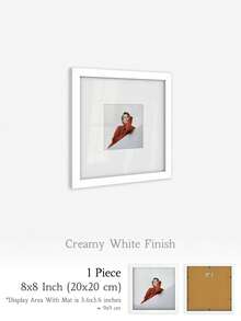 XXBANZHUAN 多种尺寸方形相框：30x30厘米/25x25厘米/20x20厘米/15x15厘米/13x13厘米/10x10厘米 | 6种现代饰面（哑光黑/浅木色/棕色/金色/白橡木色/米色） | 防碎高清亚克力玻璃，配有锯齿挂钩，方便墙面安装 | 适用于家居、办公室墙面和桌面展示 | 婚礼、生日、乔迁之喜的独特礼物