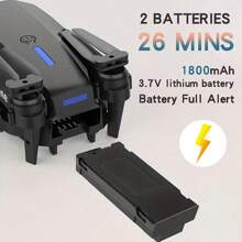 El dron está equipado con cámaras duales de alta definición, diseño plegable, posicionamiento de flujo óptico, dron de fotografía aérea de nivel de entrada, uso en exteriores, fácil de volar, regalo de vacaciones perfecto, dron adecuado para principiantes.