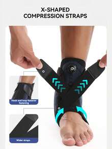 1pc Open-Style Sports Fitness Basketball Yoga Elastic Adjustable Ankle Sleeve - Multicolor - View 7