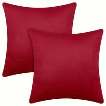 2 Vỏ gối trang trí bằng nhung mềm mại, vỏ gối chắc chắn cho ghế sofa, giường ô tô, phòng khách, trang trí phòng, trang trí nhà cửa, không có ruột gối, vỏ gối trang trí phòng khách 18 inch * 18 inch, vỏ gối trang trí phòng ngủ - Nhiều màu - Xem 16
