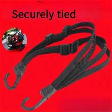 2-7 peças/Universal Correia de Bagagem para Motocicleta de 60cm, Corda Elástica Retrátil de Alta Resistência com Fivela Protetora para Capacete e Equipamentos de Moto