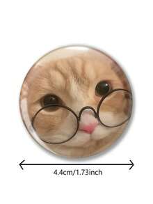 趣味图案徽章胸针、女士翻领别针、服装装饰别针、包袋配饰，送给朋友、家人、老师和同学的有趣礼物 - 彩色 - 查看 10