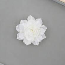 5 件/包 8 厘米布料人造山茶花蕾丝花边，手工 DIY 花卉装饰配件，适用于婚纱、发饰 - 彩色 - 查看 14