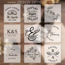 1 Pc Personalised Walnut Wood Flip Ring Box, Customized Engraved Wedding Ring Box, Engagement Ring Box, 3 Slots Ring Box, Ring Bearer Box, Anniversary, Proposal Ring Holder,Delicate Romance - Multicolor - View 7