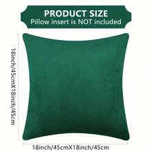 2 Vỏ gối trang trí bằng nhung mềm mại, vỏ gối chắc chắn cho ghế sofa, giường ô tô, phòng khách, trang trí phòng, trang trí nhà cửa, không có ruột gối, vỏ gối trang trí phòng khách 18 inch * 18 inch, vỏ gối trang trí phòng ngủ - Nhiều màu - Xem 6