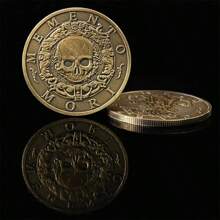 1 Stück sammelbare Gedenkmünze Memento Mori Medaille Carpe Diem Stoizismus Souvenir Münze mit Antikfinish als Geschenk für die tägliche stoische Praxis